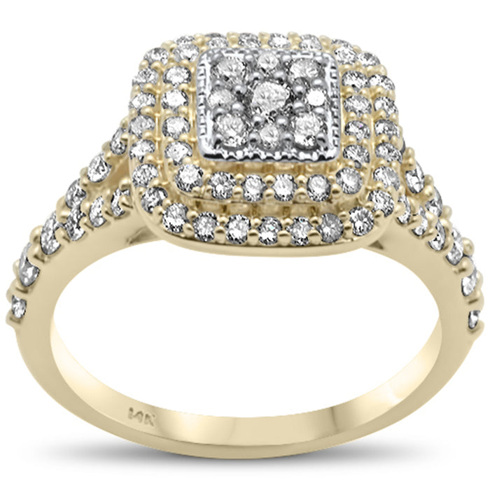 DIAMOND CLOSEOUT! 1.04ct G SI 14K Yellow Gold Diamond Engagement Ring Size 6.5