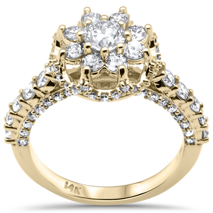 DIAMOND CLOSEOUT! 1.64ct G SI 14K Yellow Gold Engagement Ring