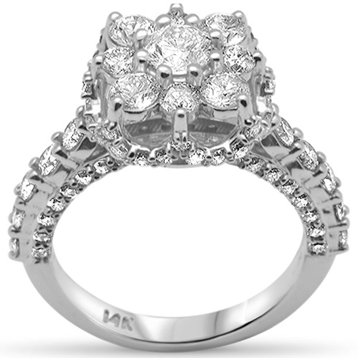 DIAMOND CLOSEOUT! 2.47ct G SI 14K White Gold Engagement Ring