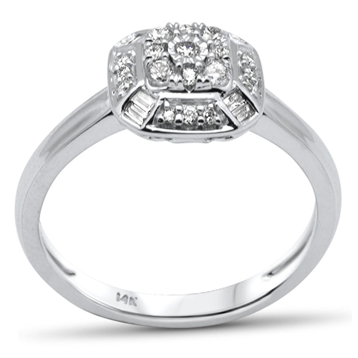 DIAMOND CLOSEOUT! .25ct G SI 14K White Gold Diamond Women's Ring Size 6.5