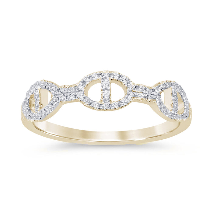 DIAMOND CLOSEOUT! .25ct G SI 14K Yellow Gold Women's Diamond Ring Band Size 6.5