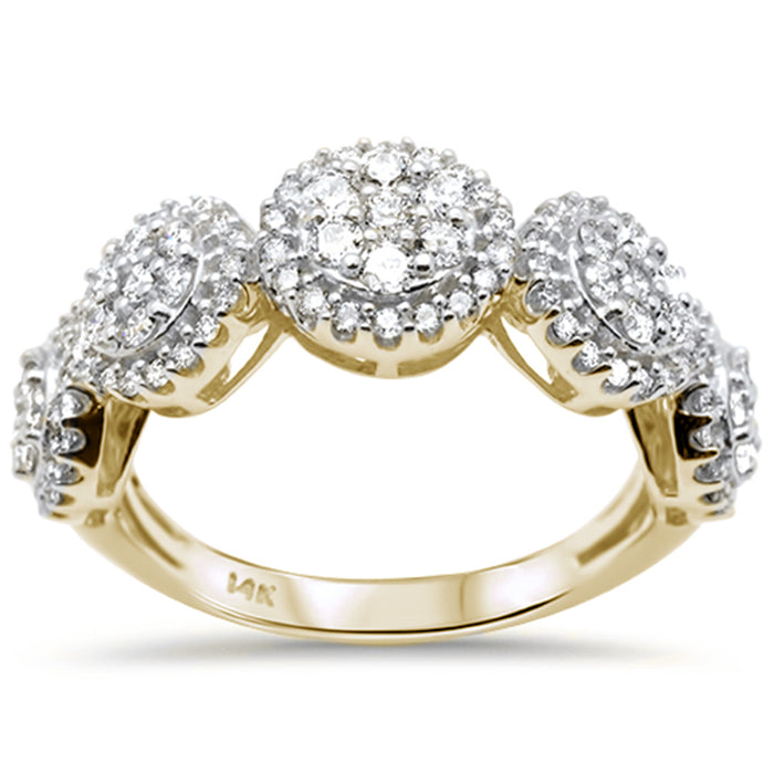 DIAMOND CLOSEOUT! 1.07ct G SI 14K Yellow Gold Women's Diamond Engagement Ring Size 7