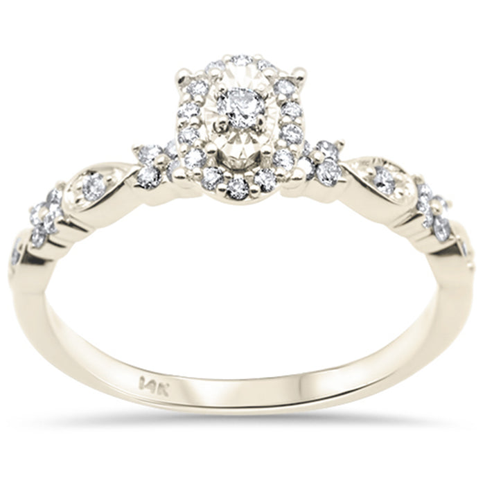 DIAMOND CLOSEOUT! .26ct G SI 14K Yellow Gold Diamond Engagement Ring Size 6.5