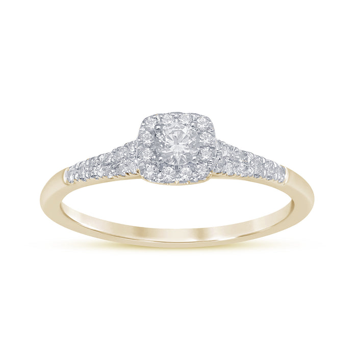 DIAMOND CLOSEOUT! .34ct G SI 14K Yellow Gold Diamond Engagement Ring Size 6.5