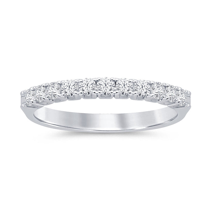 SPECIAL!.50ct G SI 14K White Gold Diamond Wedding Band Ring Size 6.5