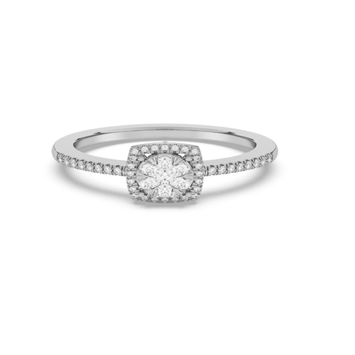 DIAMOND CLOSEOUT! .25ct G SI 14K White Gold Diamond Engagement Ring Size 6.5