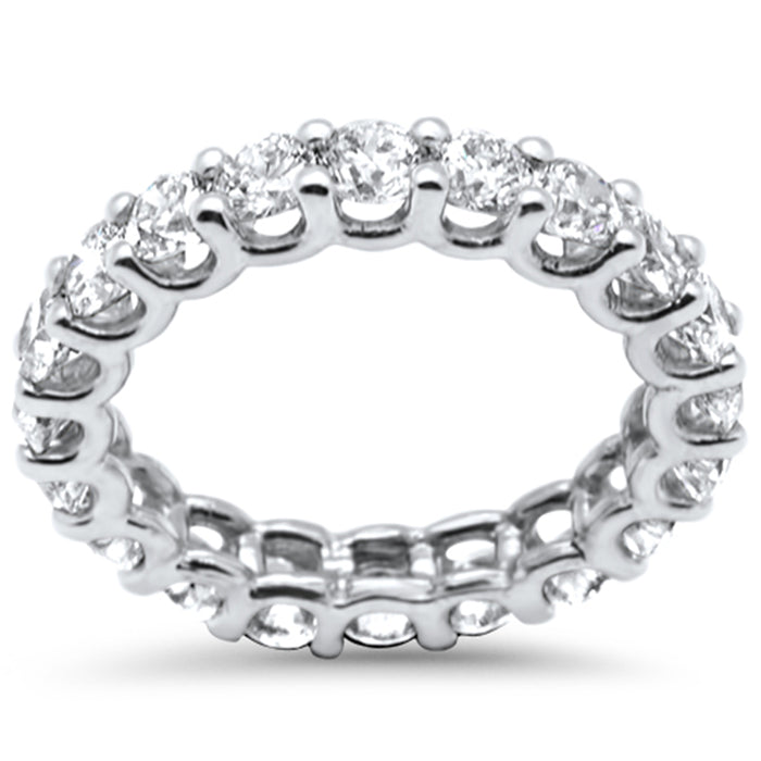 SPECIAL! 3.46ct G SI 14K White Gold Diamond Eternity Ring Size 6.5