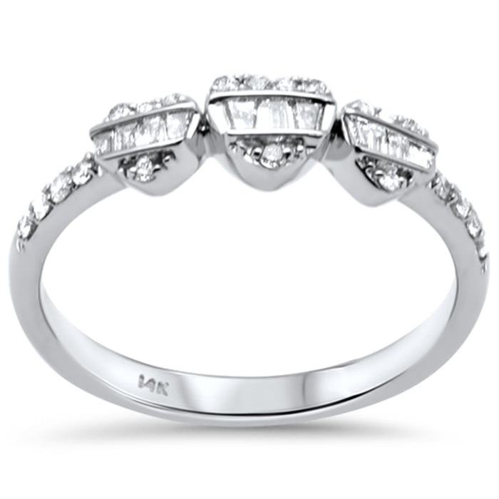 SPECIAL! .27ct G SI 14K White Gold Diamond Ring Band Size 6.5