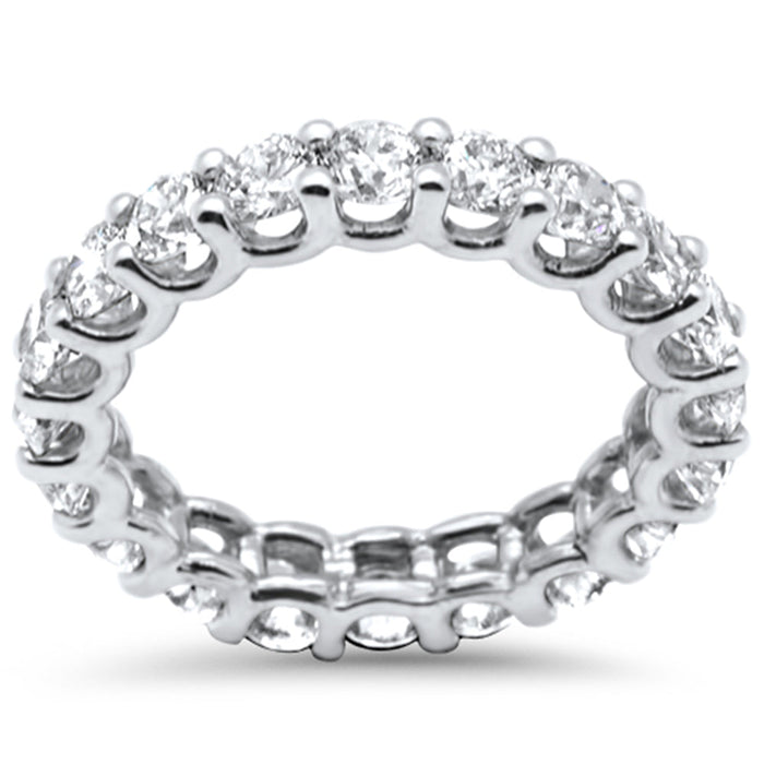 SPECIAL! 3.05ct G SI 14K White Gold Diamond Eternity Ring Size 6.5