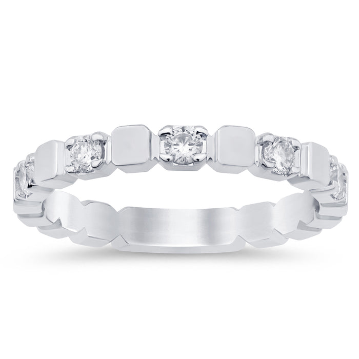 SPECIAL!.25ct G SI 14K White Gold Diamond Band Ring Size 6.5