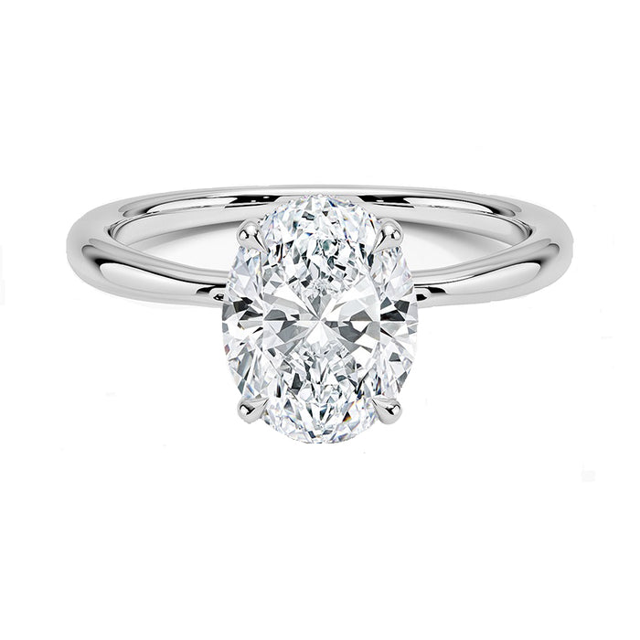 SPECIAL!.91ct G SI 14K White Gold Oval Cut Diamond Solitaire Ladies Ring