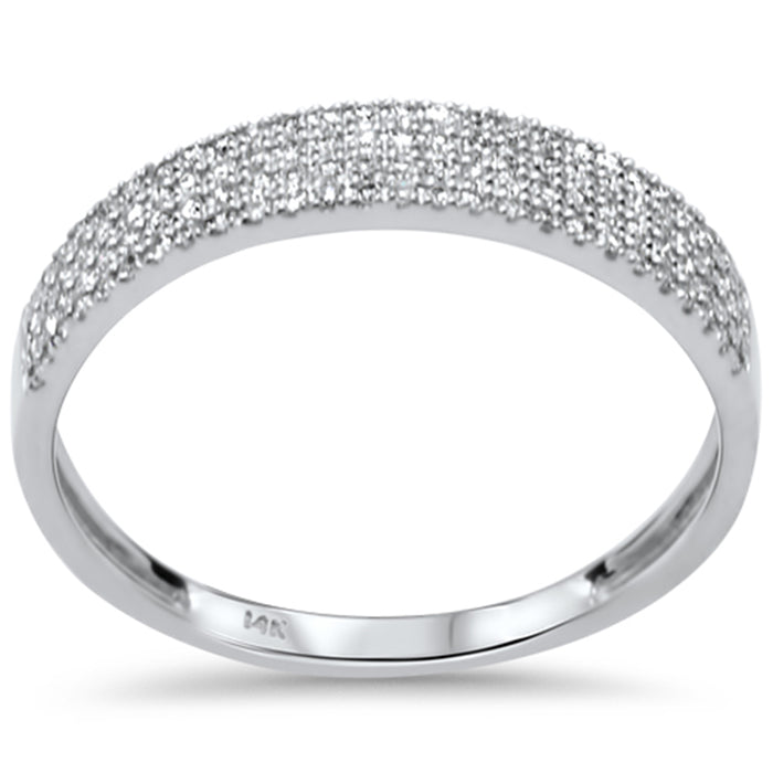 .22ct G SI 14K White Gold Diamond Ladies Ring Band Size 6.5