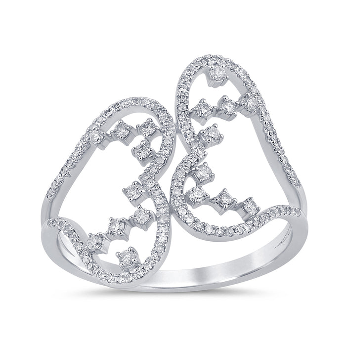 SPECIAL! .26ct G SI 14K White Gold Diamond Women's Band Ring Size 6.5
