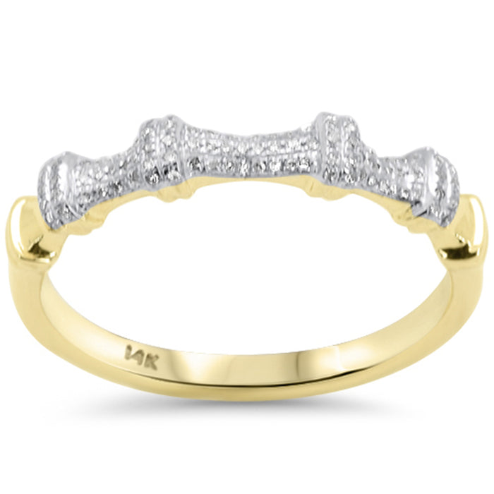 SPECIAL! .11ct G SI 14K Yellow Gold Diamond Ladies Band Ring Size 6.5