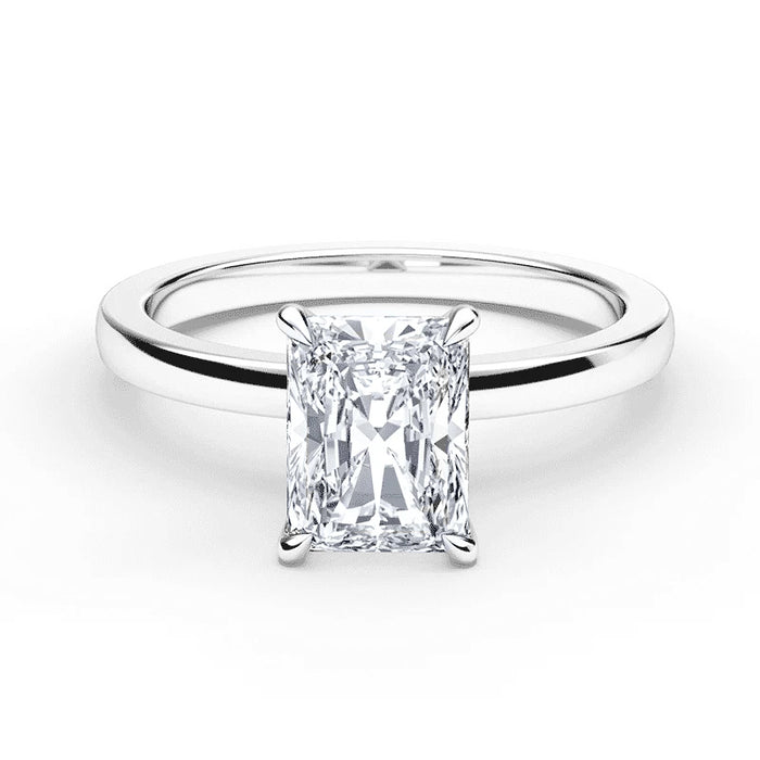 SPECIAL! 1.01ct 14K White Gold Radiant Cut Diamond Solitaire Ladies Ring Size 7