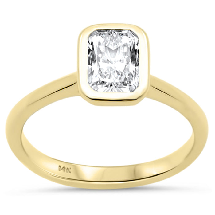 SPECIAL! 1.02ct G SI 14K Yellow Gold Radiant Cut Diamond Solitaire Ring Size 6.5
