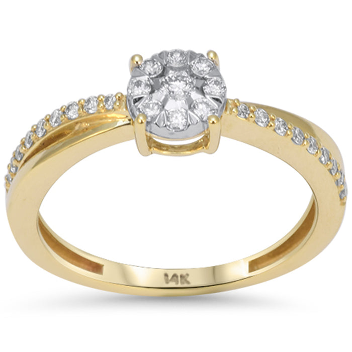 SPECIAL! .25ct G SI 14kt Yellow Gold Round Diamond Engagement Ring Size 6.5