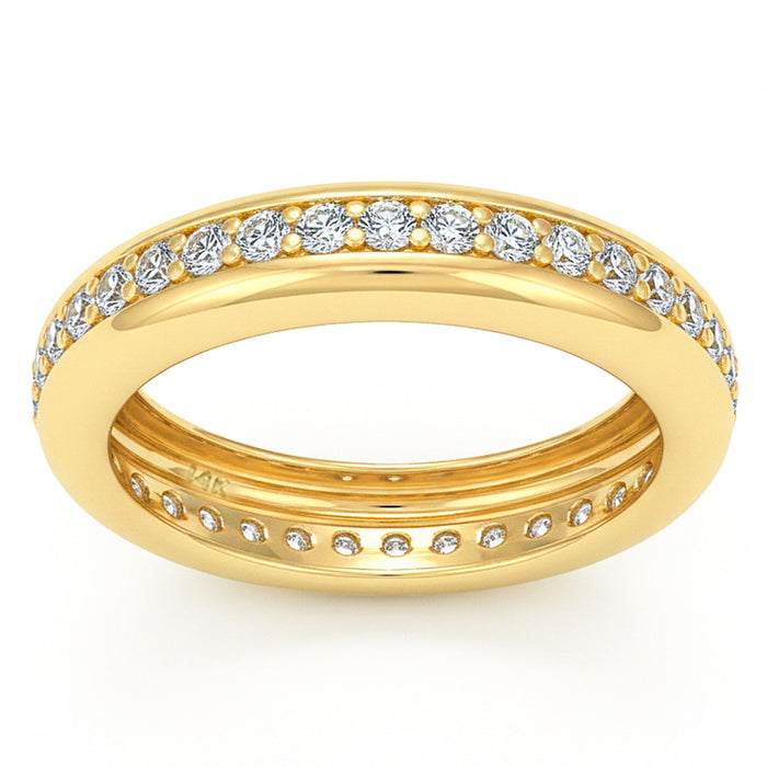 SPECIAL! .56ct G SI 14kt Yellow Gold Diamond Band Ring Size 6.5