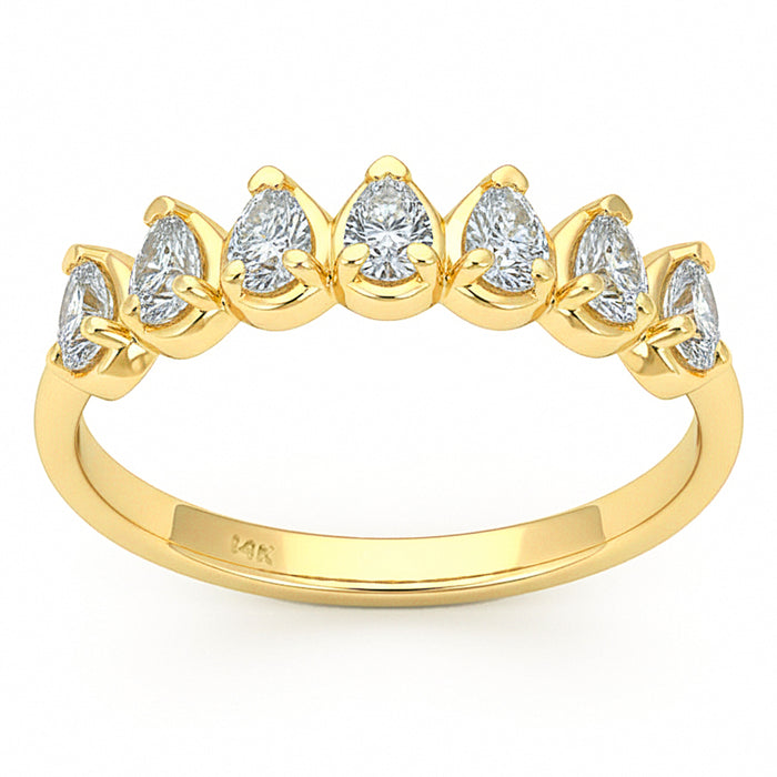 SPECIAL! .50ct G SI 14kt Yellow Gold Diamond Band Ring Size 6.5