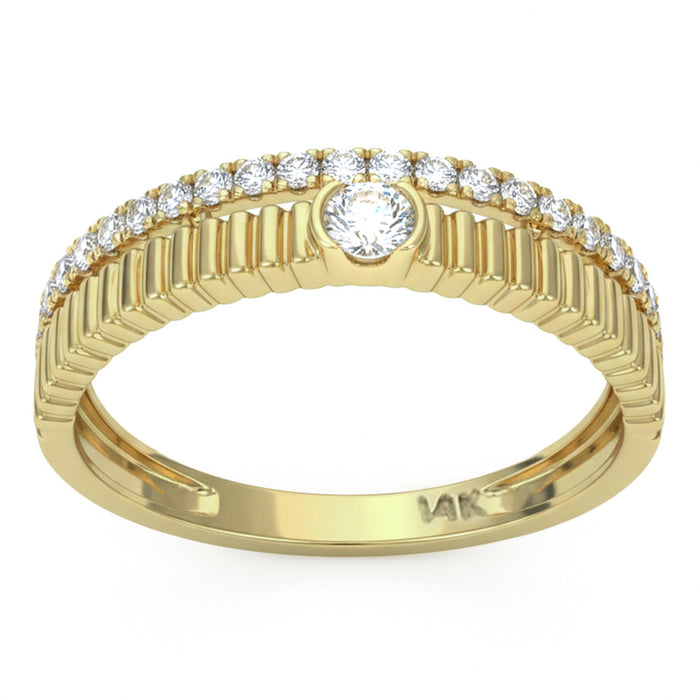 SPECIAL! .28ct G SI 14kt Yellow Gold Diamond Band Ring Size 6.5