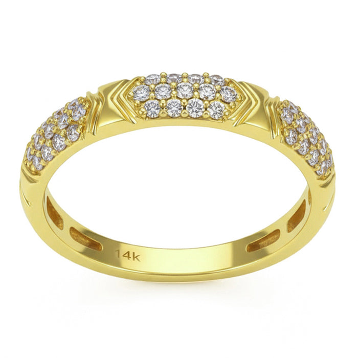 SPECIAL! .24ct G SI 14kt Yellow Gold Diamond Band Ring Size 6.5