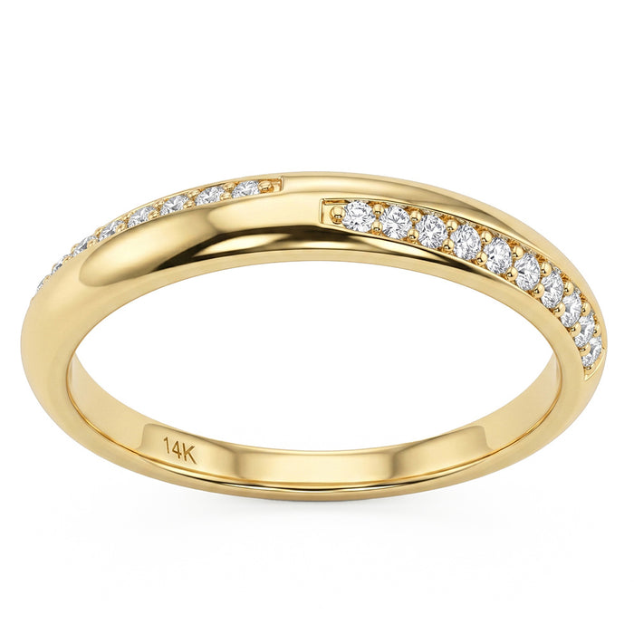SPECIAL! .16ct G SI 14kt Yellow Gold Diamond Band Ring Size 6.5