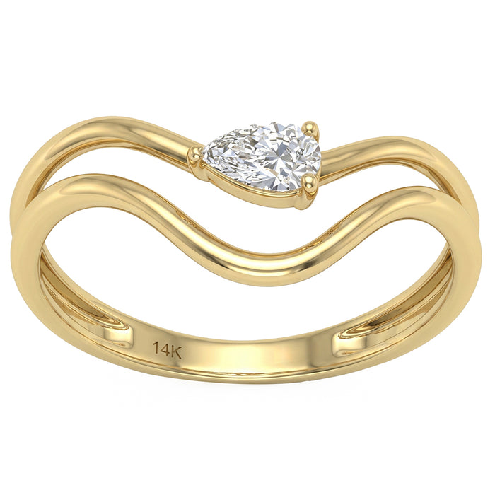 SPECIAL! .19ct G SI 14kt Yellow Gold Diamond Band Ring Size 6.5
