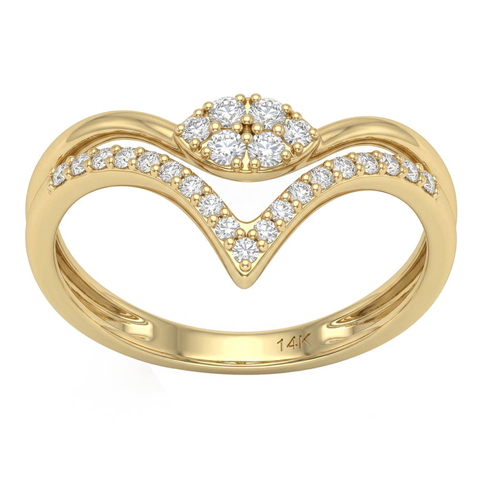 SPECIAL! .24ct G SI 14kt Yellow Gold Diamond Band Ring Size 6.5