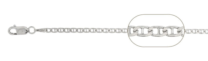 050-2MM Mariner Chain Made in Italy Available in 16"-30" Inches NEW