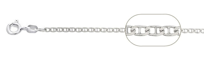 060-2.5MM Mariner Chain Made in Italy Available in 7"-30" Inches NEW