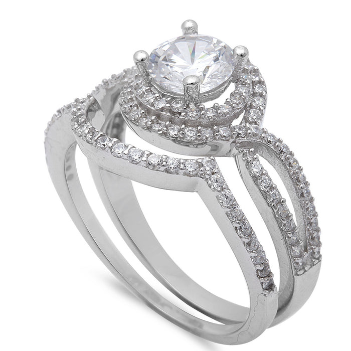 CLOSEOUT!1CT CZ HIGH END FASHION .925 Sterling Silver Ring SIZES 5-11