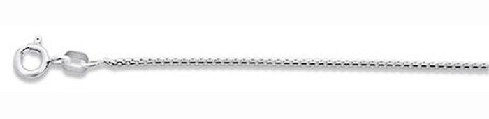 019-1MM Round Box Chain .925 Solid Sterling Silver Sizes 16-24" NEW