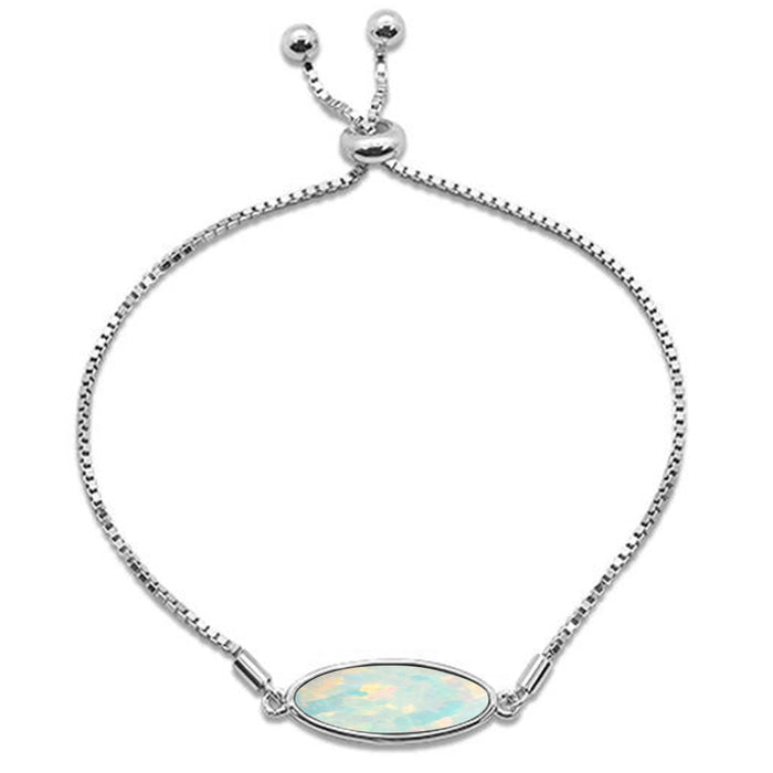 CLOSEOUT! New White Opal .925 Sterling Silver Bracelet