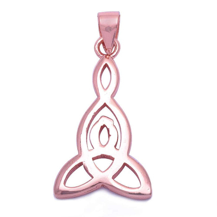 CLOSEOUT!Rose Gold Plated Celtic Design .925 Sterling Silver Pendant