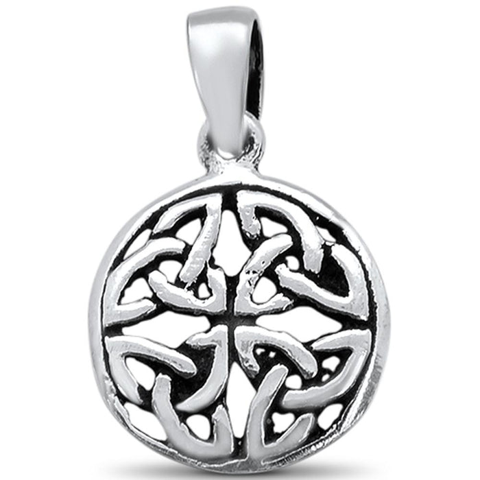 CLOSEOUT! Plain Filigree Design Charm .925 Sterling Silver Pendant