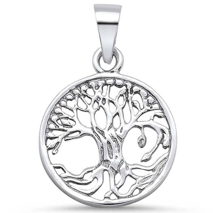 CLOSEOUT! Plain Tree of Life .925 Sterling Silver Pendant