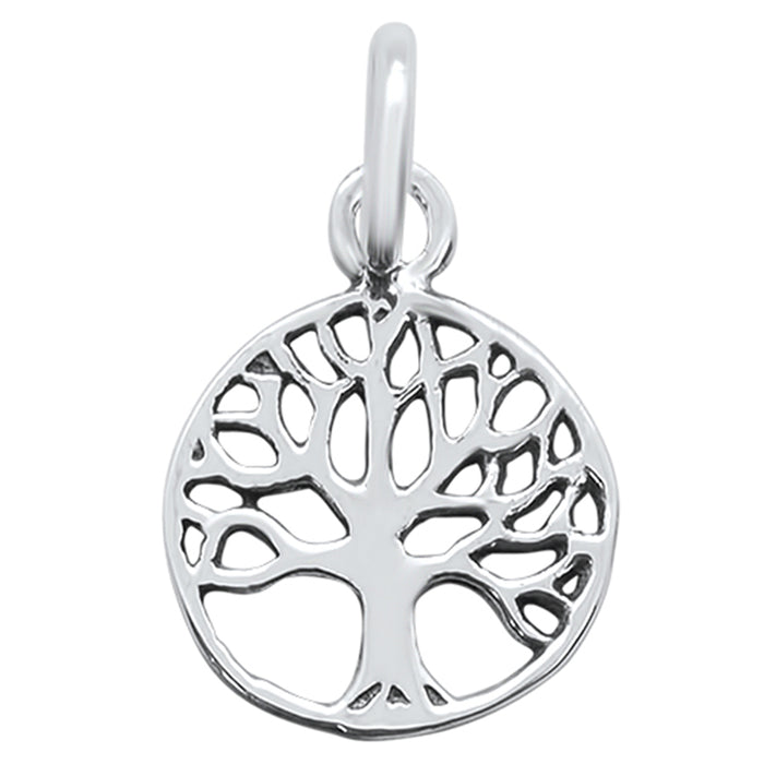 CLOSEOUT! Plain Tree of Life .925 Sterling Silver Pendant