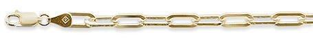 CLOSEOUT 20% OFF! 110 5.1MM Square Forzatina Yellow gold Plated .925 Solid Sterling Silver Sizes 8"-28" Inches NEW