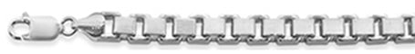 CLOSEOUT 20% OFF! 400 6MM Square Box Chain .925 Solid Sterling Silver Sizes 8-28" NEW