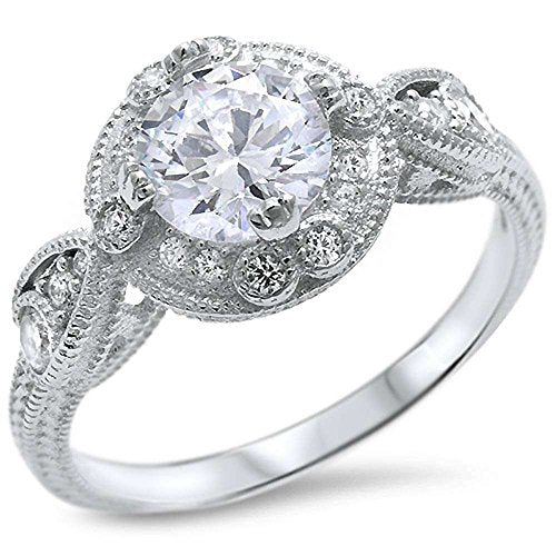 CLOSEOUT! Round Solitaire Cubic Zirconia Engagement Ring